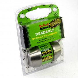 Dorma Single Cylindrical Deadbolt DB302 Single Finishes US32D Standard Stainless Steel